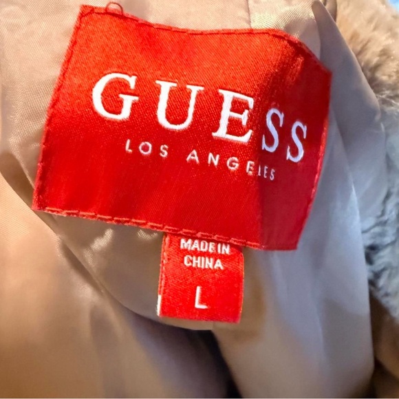 Vest Guess Large Quilted Faux Fur P-P20” L23” - Picture 4 of 5